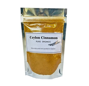 Ceylon True Cinnamon - 100% Pure Organic Ceylon Cinnamon Powder Sri Lanka 1 oz - Picture 1 of 10