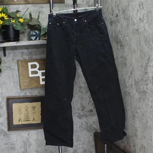 Levi's Womens Vintage Y2K 577 Low Rise Loose Fit Jeans Black 10 Misses - Picture 1 of 7