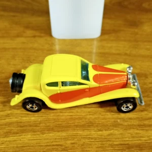 Hot Wheels Vintage '37 Bugatti Yellow BW Blackwall Malaysia 1986 1937 Royale - Picture 1 of 6