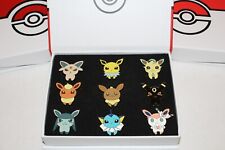 Pokémon Eevee Evolutions Eeveelution Anime 9 Pin Set Enamel Lapel Pin + Gift Box