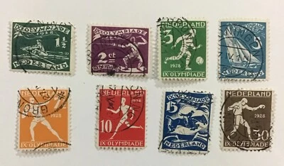 Netherlands 1928 VF CTO NH Sc# B25-B32,    (W51) - Image 1 of 2