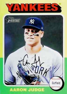 2024 TOPPS HERITAGE #112 AARON JUDGE NEW YORK YANKEES - Picture 1 of 2