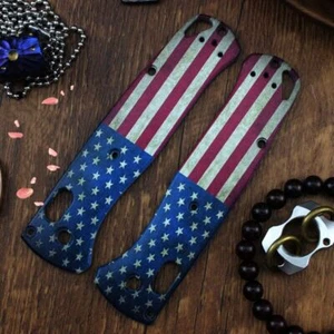 Custom Made USA Flag War Edition TC4 Grip Handle Scales for Benchmade Bugout 535 - Bild 1 von 19