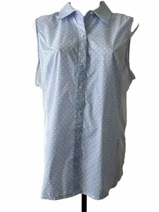 Kim Rogers Regular Size Large cotton/polyester/spandex sleeveless blouse. - Picture 1 of 13