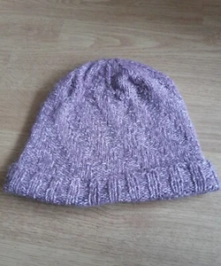 # Selbstgestrickte Mütze himbeerfarben # - Bild 1 von 5