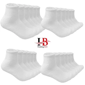 60 Pairs Wholesale Bulk Lots Men's Ankle Quarter Low Cut Cotton Socks Size 9-11 - Picture 1 of 1