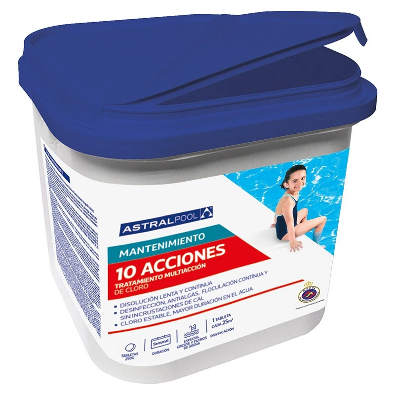 Chlortabletten Multitabs AstralPool Action 10in1 Tabs 250G 5 Kg 90% Aktivchlor - Bild 1 von 1