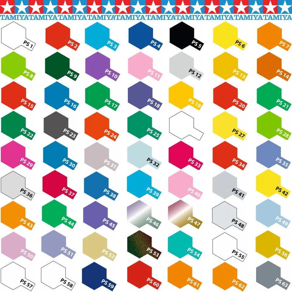 Tamiya PS Lexanfarbe Spray Polycarbonat Lexan Karosserie 100ml Dose frei wählen - Bild 1 von 1