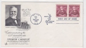 TurtlesTradingPost - Andrew Carnegie 1960 #1171 FDC Artcraft Cachet - Imagen 1 de 1