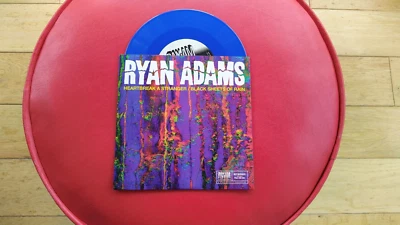 Ryan Adams  Heartbreak A Stranger 7"  Single - Blue Vinyl - RSD New Mint - Image 1 of 2