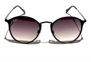 Lente Ray-Ban Blaze Round RB3574N 153/11 gris degradado con marco negro 59 mm - Imagen 1 de 10