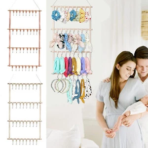 Hair Bows Organizer Headband Holder Rack Storage Wall Hanging Hair Band Holder - Picture 1 of 14
