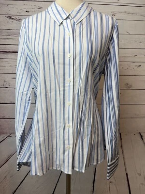 Blusa listrada Tommy Hilfiger nova com etiquetas vestido cinto túnica top grande babydoll - Imagem 1 de 4
