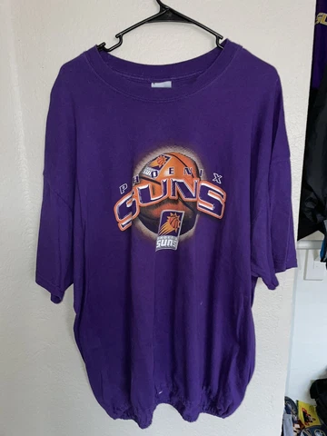 Vintage 90's Phoenix Suns Purple T Shirt Men's Size XLarge Barkley Cover