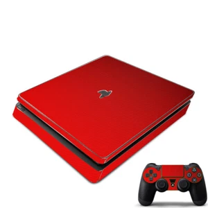 LidStyles Carbon Fiber Console Skin Protector Decal Sony Playstation 4 Slim - Picture 1 of 8