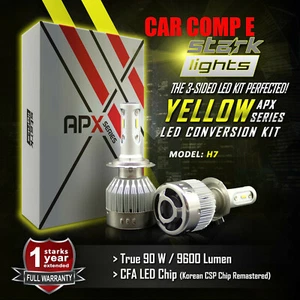 Stark 90W 9600LM LED 3000K Yellow Chip Headlight Bulbs Conversion Kit - H7 (A) - Picture 1 of 8