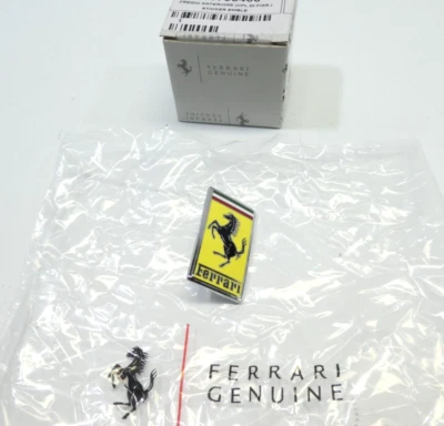 Original Ferrari 330 365 400 412 Emblem Logo Cavallino Fronthaube Ornament Badge - Bild 1 von 4