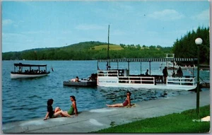 Postcard Deposit New York Scott's Oquaga Lake House Showboat & Passenger Launch - Bild 1 von 2