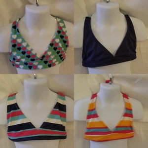 Girls Old Navy Swim Tops Hearts Stripes XS Lot of 4 New Summer Pool Beach Gift - Picture 1 of 9