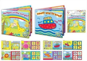 Baby Bath Learning Toys Books baby Bath Kid Fun Bath Book Toys Plastic Coated  - Picture 1 of 11