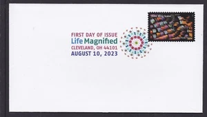 US 5802l Life Magnified Moth Wing Scales DCP FDC 2023 - Picture 1 of 1