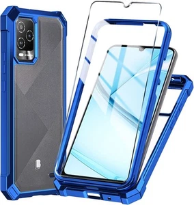 Für BLU View 5 Pro Handyhülle + Hartglas Display Blau - Bild 1 von 7