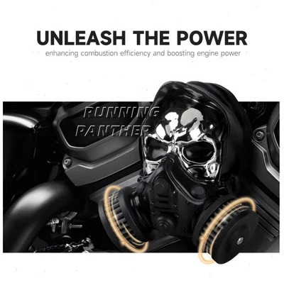 Kit de admisión de filtro de filtro de aire Skull para Harley Road Glide Road King 2017-2023 Foto 1 de 4