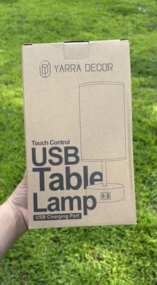 Yarra-Decor Bedside Lamp with USB Port - Touch Control Table Lamp for Bedroom. - Image 1 of 2