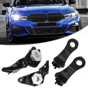 2 Pair Left+Right Headlight Headlamp Brackets Repair For BMW 5 SERIES E60 E61 - Imagen 1 de 10