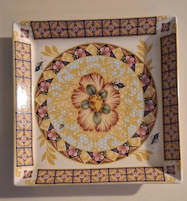 SPODE Made In England F1995 SUMTRA 6" Square Porcelain Trinket Dish VGC Vintage - Image 1 of 4