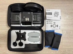 Meike MK-MT24S Twin Macro Flash with Adapter Rings for Sony Mirrorless Cameras - Picture 1 of 9