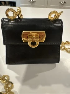 Salvatore Ferragamo vintage Mini Leather Bag With Gancini Waist Or Shoulder Bag - Picture 1 of 5