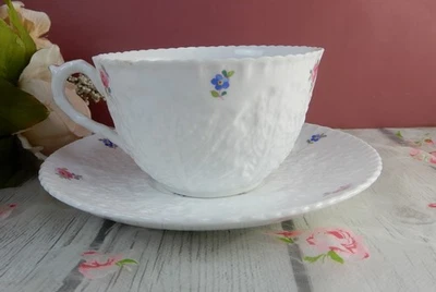 Vintage Spode Forget Me Not  Bone China Cup and Saucer - Image 1 of 4