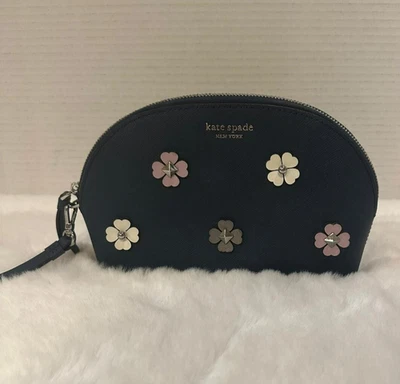 Bolso de cosméticos Kate Spade New York Cameron con apliques de flores de pala cúpula mediana Foto 1 de 4