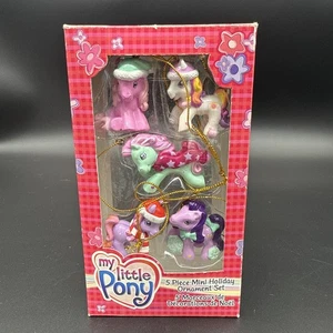 My Little Pony Kurt S. Adler 5 pc Mini Holiday Ornament Set,Vtg 2004 In Box - Picture 1 of 12