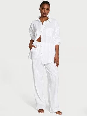 Victoria's Secret Modal - Cotton Striped Long Pajama Set NWT, Size S (short) - Изображение 1 из 3