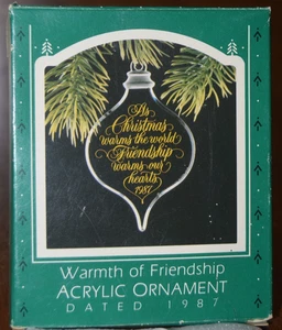 Vintage Hallmark 1987 Warmth of Friendship Ornament - Picture 1 of 2