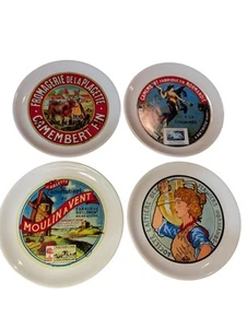 Syndicat Des Fabricants Camembert Fabrique Normandie - 4 Cheese Plates French - Picture 1 of 7