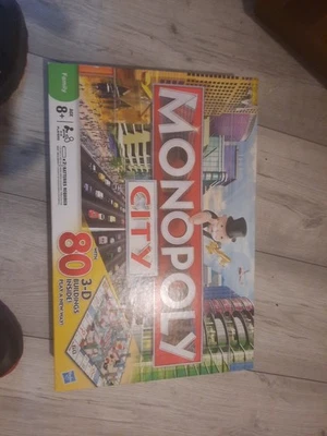 Monopoly City Edition Board Game Complete Set With 80 3D Building Family Fun - Image 1 of 2