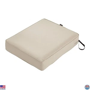 Accesorios Clásicos Montlake 25"x27"x5" Cojín Exterior Resistente al Agua, Beige - Imagen 1 de 6