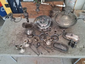 Vintage Silverware Lot Henley Taunton Sheffield Rogers And Bros - Picture 1 of 12