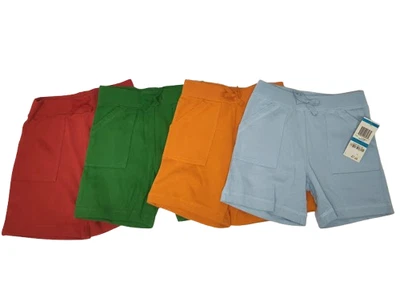 4 Greendog Girl's 100% Cotton Shorts - Red, LT Blue, Orange Green 24 Months NWT - Image 1 of 4
