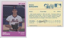 1988 Star St Lucie Mets Rick Brown #4