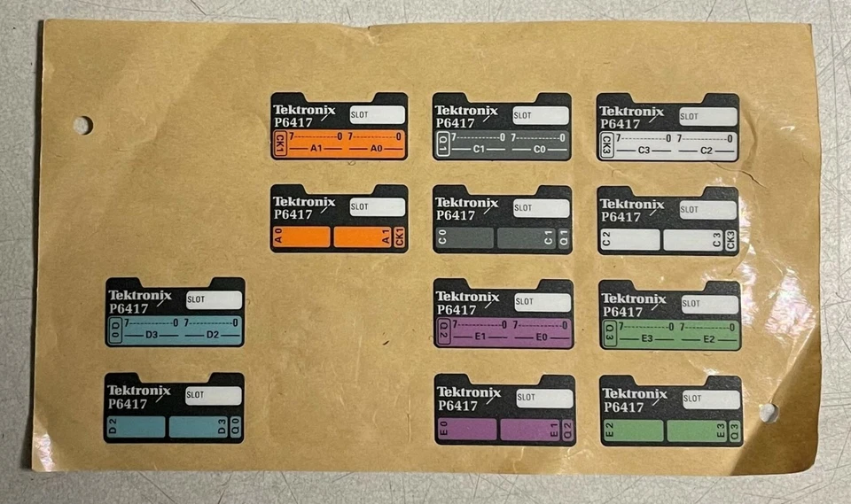 Tektronix P6417 Stickers Probe Labels - Image 1 of 1