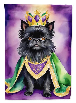 Affenpinscher King Queen of Mardi Gras Flag Canvas House Size DAC4713CHF - Image 1 of 4