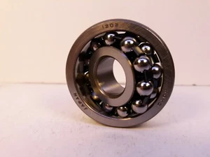 Rodamiento autoalineable KOYO 1303, 17mm ID, 47mm OD, 14mm Ancho, Nuevo, Sin caja, (NOS) - Imagen 1 de 2