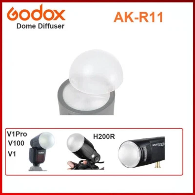 Godox AK-R11 Diffuser Dome for Godox V1 V1Pro V100 AD100Pro Round Head Flash New - Image 1 of 4