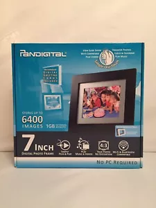Pandigital 7inch Digital Photo Frame 1GB Internal Memory {Up To 6400 Images} - Picture 1 of 5
