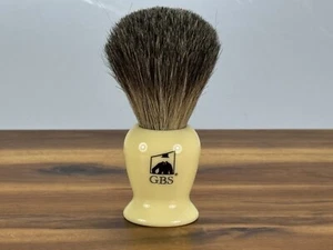 GBS Ivory Handle Badger Hair Shaving Brush - Picture 1 of 10