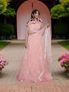 Stone & Sequins Lehenga Choli Set - Picture 1 of 6